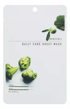 Тканевая маска для лица с экстрактом брокколи Broccoli Daily Care Sheet Mask 22г: Маска 1шт