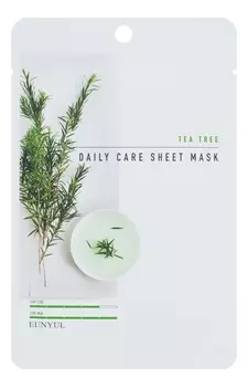 Тканевая маска для лица с экстрактом чайного дерева Tea Tree Daily Care Sheet Mask 22г: Маска 3шт