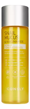 Тонер-эссенция с муцином улитки и ниацинамидом Snail Mucus &amp; Niacinamide Repair Toner-Essence 200мл