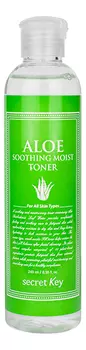 Тонер для лица с экстрактом алоэ вера Aloe Soothing Moist Toner 248мл