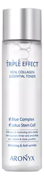 Тонер для лица Тройной эффект с морским коллагеном Aronyx Triple Effect Real Collagen Toner 150мл