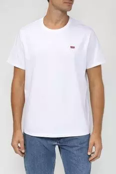 Хлопковая футболка с логотипом бренда LEVI'S
