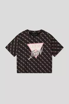 Хлопковая футболка с принтом Guess