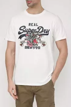 Хлопковая футболка с принтом Superdry