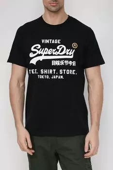 Хлопковая футболка с принтом Superdry