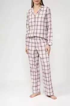 Хлопковая пижама в клетку Esprit