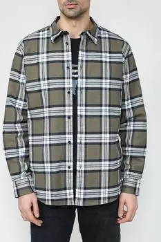 Хлопковая рубашка в клетку Esprit Casual