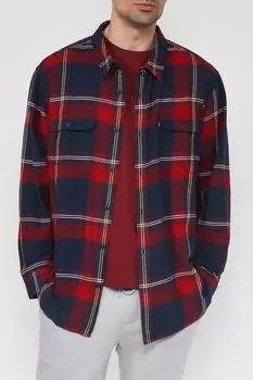 Хлопковая рубашка в клетку с карманами LEVI'S