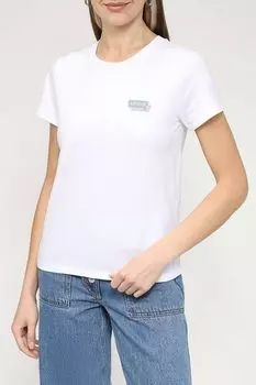 Хлопковая футболка с логотипом бренда LEVI'S