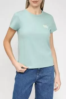 Хлопковая футболка с логотипом бренда LEVI'S