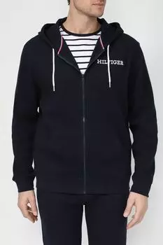 Хлопковая толстовка на молнии с капюшоном Tommy Hilfiger