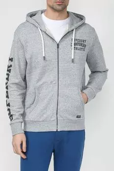 Хлопковая толстовка с принтом на молнии Superdry