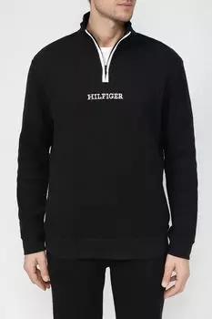 Хлопковая толстовка с воротником на молнии Tommy Hilfiger