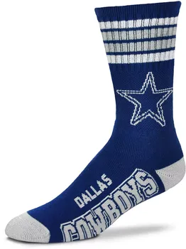 Носки Dallas Cowboys с четырьмя полосками для босых ног Deuce For Bare Feet