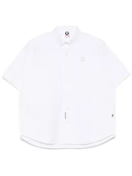 Рубашка AAPENOW с логотипом AAPE BY *A BATHING APE, белый