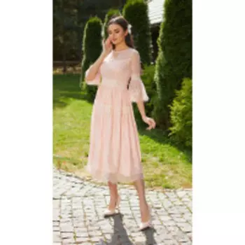 Платье Condra-4220 В цвете: Розовый; Размеры: 48,42