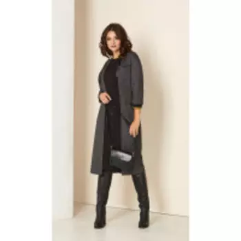 Платье Andrea Style-00285 В цвете: Серый; Размеры: 56,58