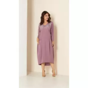 Платье Andrea Style-00291 В цвете: Фиолетовый; Размеры: 56,54
