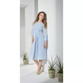 Платье Anna Majewska-А222 В цвете: Голубой; Размеры: 50,52,54