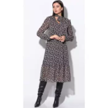 Платье LeNata-11155/1 В цвете: Синий; Размеры: 50,46,44