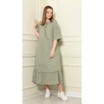 Платье Andrea Style-0359/3 В цвете: Зеленый; Размеры: 56,58,54