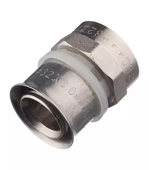 Соединитель прямой VALTEC (VTm.202.N.003206) 32(пресс) х 1 ВР(г)