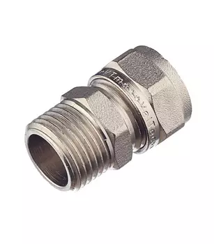 Соединитель прямой VALTEC (VTm.301.N.001604) 16 обж(ц) х 1/2 НР(ш)