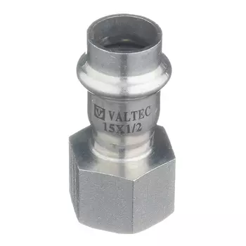 Соединитель VALTEC (VTi.902.I.001504) 15 мм х 1/2 ВР(г) нержавеющая сталь