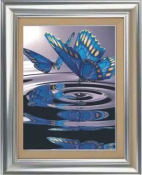 1021 Мозаика Cristal 'Бабочки на воде', 50*70 см
