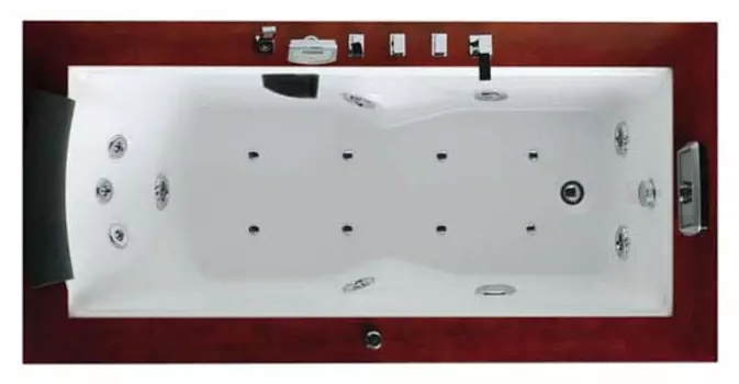 Акриловая ванна Gemy G9057-II O R с телевизором