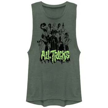 Женская майка Disney Villains All Tricks Festival Muscle Tank Licensed Character, цвет Pine Heather