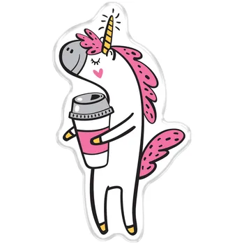 Значок акриловый MESHU "Unicorn dream", 2,2*3,7 см