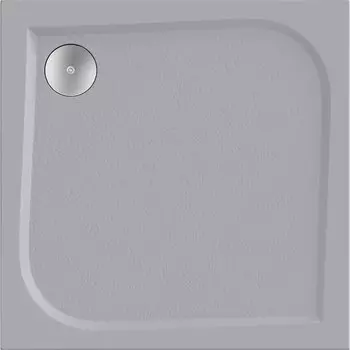 Душевой поддон из искусственного камня Good Door Квадро 90x90 ЛП00047 серый