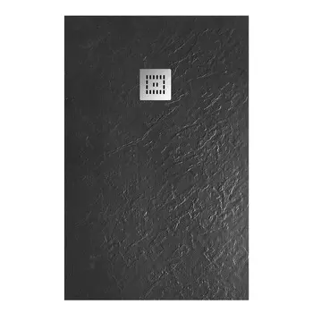 Душевой поддон из литьевого мрамора BelBagno Uno 120x80 TRAY-MR-UNO-AH-120/80-35-NERO чёрный матовый