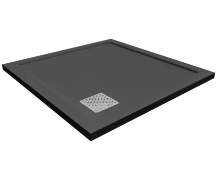 Душевой поддон из литьевого мрамора Taliente 90x90 PTA-ST-90Bstone черный, без сифона