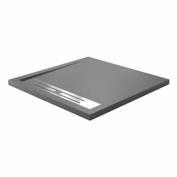 Душевой поддон Wasserkraft Wiese 84T 90х90 84T03 серый