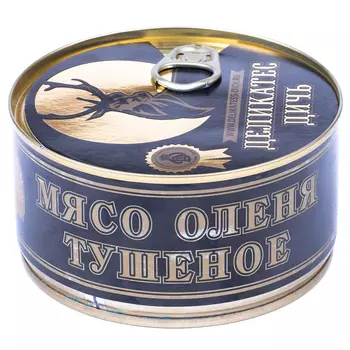 Мясо оленя Деликатес дичь тушеное, 325 г