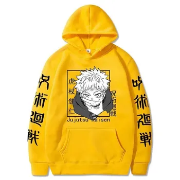 Свитшоты с принтом аниме, толстовка с капюшоном Jujutsu Kaisen XS