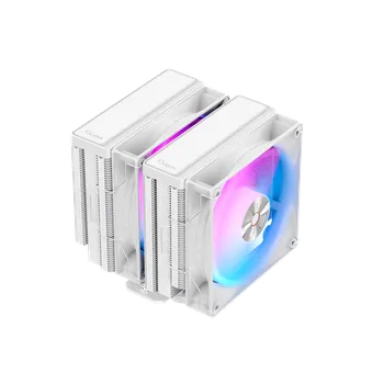 Кулер для процессора Ocypus Delta A62 WH ARGB для Socket/115x/1200/1700/1851/AM4/AM5, 120 мм, 2000rpm, 29 дБА, 260 Вт, 4-pin PWM+3-pin 5V ARGB, Al, ARGB (Delta-A62-WH ARGB)