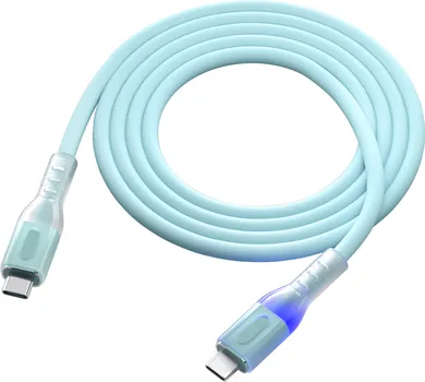 Кабель Red Line pro Shimmer USB-C to USB-C 1m Green