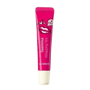 Плёночный тинт-тату для губ The Saem Saemmul Wrapping Tint Rose Pink (PK01) - розовый