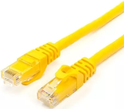 Кабель патч-корд U/UTP 6 кат. 5м Lanmaster LAN-PC45/U6-5.0-YL RJ45 - RJ45, 4 пары, желтый, LSZH