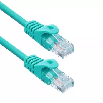 Кабель патч-корд U/UTP 5e кат. 1м ACD ACD-LPU5E-10G 24AWG 4пары, 7/0.18мм CCA зеленый (741418)