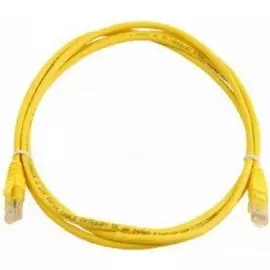 Кабель патч-корд U/UTP 5e кат. 0,5м. NikoMax NMC-PC4UD55B-005-YL 2хRJ45/8P8C, T568B, Molded, BC (чистая медь), PVC нг(А), желтый