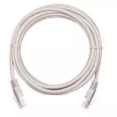 Кабель патч-корд U/UTP 5e кат. 0,5м. Netlan EC-PC4UD55B-005-GY-10 2хRJ45/8P8C, T568B, Molded, CCA, PVC нг(B), серый, уп-ка 10шт.