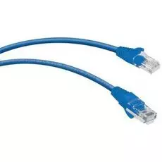 Кабель патч-корд U/UTP 5e кат. 0,3м. Cabeus PC-UTP-RJ45-Cat.5e-0.3m-BL-LSZH неэкранированный, синий