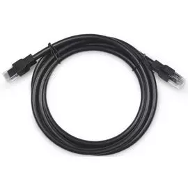 Кабель патч-корд U/UTP 6a кат. 1м Cabeus PC-ARM-UTP-RJ45-Cat.6a-1m-PE 2xRJ45/8p8c, неэкранированный, армированный гофрированной стальной лентой, черны