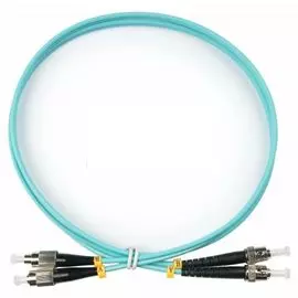 Кабель патч-корд волоконно-оптический Cabeus FOP-50-FC-ST-1m duplex FC-ST 50/125 mm OM3 1м LSZH