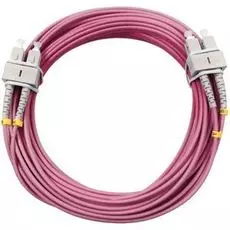 Патч-корд волоконно-оптический Cabeus FOP-50-OM4-SC-SC-10m duplex, SC-SC 50/125 mm OM4, 10м, LSZH
