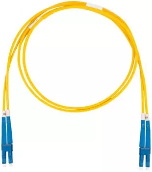 Кабель патч-корд волоконно-оптический Datarex DR-220047 LC-LC, дуплекс (duplex), OS2, нг(А)-HF, желтый, 10 м